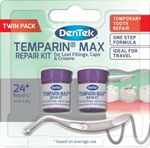 DenTek Temparin Max Home Temporary Dental Repair Kit Twin Pack for Filling
