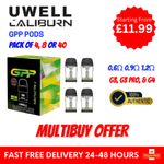 UWELL Caliburn GPP Pods | Pack of 4, 8 or 40 | G3, G3 PRO, & G4 | UK Delivery