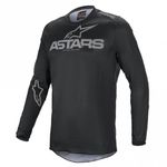 Alpinestars Mens MX Jersey Fluid Graphite Motorcross Enduro - Black