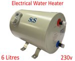 6 Litre Mains Electric Storage Water Heater Caravan Motorhome Campervan Boat RV