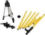 4.2m Telescoping Level Pole With 1.2m Tripod 1/4&5/8 Thread Survey Measuring Rod