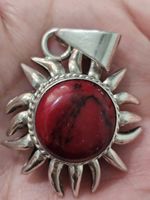 STERLING SILVER 925  MEXICO JASPER PENDANT 14g 