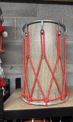 Medium Sized Dhol Drum With Accessories (Red)