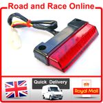 12 volt Universal LED Rear Light Rain /Safety Light For Race Bike Track Day Bike