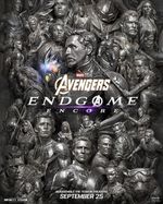 Avengers Endgame Encore 27x40 Movie Poster Double sided Iron Man RARE