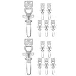 12Pcs Durable Galvanized Steel Hive Clasps Beekeeping Connector Latches Silver