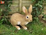 LIFE SIZE RABBIT. Very Realistic Home or Garden Ornament. Vivid Arts Size B