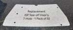 Replacement Tear Off Visor to fit JSP  G-N-AF-VC50 (1 Pack of 50) 7 Hole