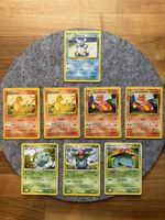 Pokemon TCG 8 Card Lot Base Set Charmander Charmeleon Wartortle Venusaur WOTC