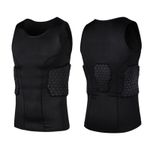 Man Anti-collision basketball Jersey Quick Dry Training Compression Padded Vest
