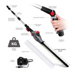 NETTA 12V Cordless Pole Hedge Trimmer Grade B Battery Included