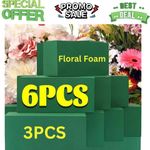 6 pcs Premium Wet Florist Foam Bricks Floral Flower Fresh Display Arrangement UK