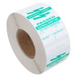500 x PAT Testing Vinyl Appliance Cable Wrap Labels - Passed