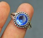 Tanzanite Gemstone 925 Sterling Silver Ring Handmade Jewelry Ring For Gift