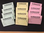 Karaoke Song Request Slips  - Disco / DJ - 1200 Sheets (12 Pads of 100)