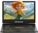 15.7'' Portable DVD Player with 14.1" HD Swivel Screen, Region-Free,Shockproof