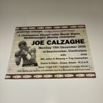  Joe Calzaghe Evening With Ticket. Dated 15/012/2008