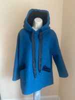 HEARTS & ROSES LONDON Dark Turquoise Knit Hoodie with lace trim Size M/L Ribbon
