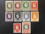 Montenegro Stamps 1921 King Nikola Exiled Government Issued in Gaeta Italy
