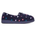 The Slipper Company Womens Slippers Blue Adults Ladies Moccasin Navy SIZE