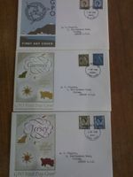 3 x 1968 First Day Cover. Jersey Guernsey. Isle of Man