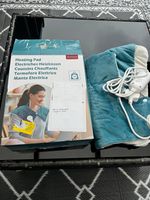 Comfytemp Electric Heating Pad Remote Control Washable Blue/White