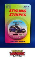 3mm Black Pinstripes for any Vehicle 10 Metres CHEAPEST ON EBAY pin stripe