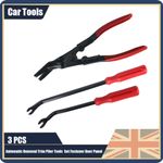 3PCS Trim Clip Removal Pliers Car Tool Door Panel Fascia Dash Upholstery Remover