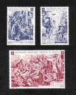 SMOM 1968 Christmas complete set of 3 values (Sassone 33-35) MNH