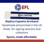 EFL Captains Armband 2024-25 Blue & White replica, champ, L1, L2 - ZM Sports