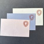GB 1874 unused 1½d. brown Stamped to Order three envelopes  in fine condition