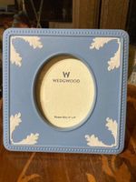 WEDGWOOD Blue Photo Frame Square Bone China Interior Collectible No Box