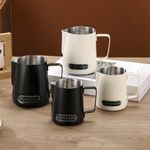 Temperature Sensing Coffee Milk Frothing Pitcher Milk Frother Jug  Barista Use