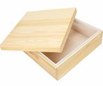 8L/282OZ Soap Molds for Soap Making, Silicone Soap Mold with Wooden Box/Cover