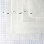 14 16 18 22 11 25 28 COUNT WHITE CROSS STITCH FABRIC AIDA MATERIAL COTTON EASY