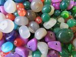 20pcs x Natural Semi Precious Stone Beads Polished Craft Jewellery Making