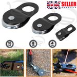 Heavy Duty 4 8 10 Ton Tonne Snatch Block Pulley Capacity Recovery Winch Pulley