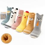3 Pairs Kids Warm Socks Baby Thermal Winter Socks Children Thick Cotton Socks