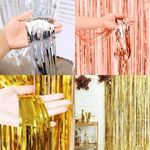 2M-3M FOIL FRINGE TINSEL BACKDROP CURTAIN DOOR WEDDING BIRTHDAY PARTY DECORATION