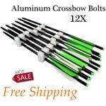 12 x 20 inch Archery Aluminium Arrows Half Moon Shape Archery Hunting Outdoor