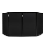 Vonyx DB2B Foldable DJ Screen 120x70cm Portable Event Setup Black