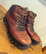 Hillmaster Women's Brown Leather Hiking Boots UK 6.5 EU 40 Made in Portugal
