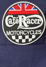 Superb Classic Café Racer Badged Zipped Boiler Suit Polycotton Overalls L 42-46"
