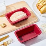 1X Silicone Loaf Tin Non Stick Bread Baking Cake Mould Pan Bakeware Mold 2lb