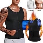 Sauna Suit for Men Waist Trainer Vest Sweat Workout Enhancing Shaper Tank Tops
