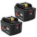 2X High Capacity 18V 9Ah Li-ion Battery For Makita BL1890 BL1830 BL1860 LXT400