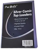 10 Pro Safe Silver Size Comic Book Top Loaders 7-1/4x10-1/2 Regular Storage