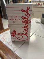 Chick-fil-A 24oz Insulated Cup with Lid Straw and Sticker Stainless Steel