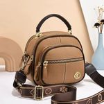 Leather Crossbody Bag Large Capalti Compartment Handbag Handbag Adjustale
