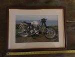 Royal Enfield cafe racer framed photo